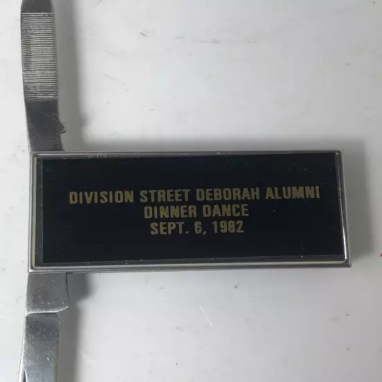 Money Clip Pocket Knife Division St. Deborah Jewish Boys Club Alum