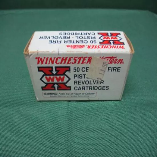 Vintage Winchester-Western/ WW-X, 32 S & W 85Gr. Ammo Box, (EMPTY)