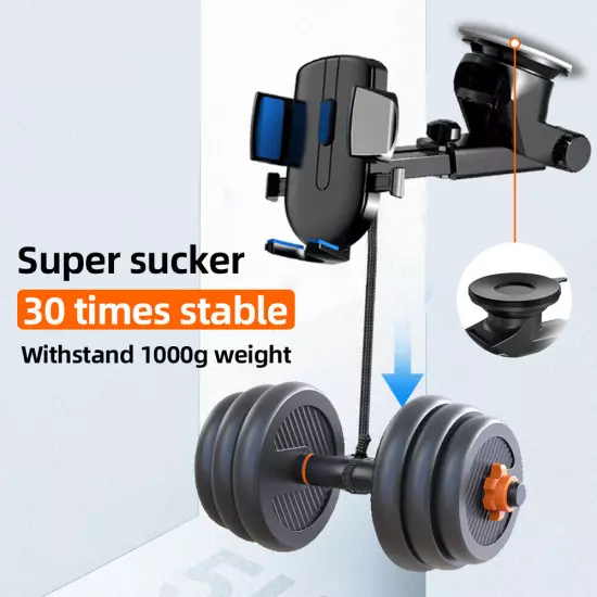 360° Universal Car Mount Holder Stand Windshield Dashboard For Mobile Phone GPS