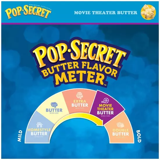 Microwave Popcorn, Movie Theater Butter Flavor, 3 Oz Sharing Bags, 30 Ct