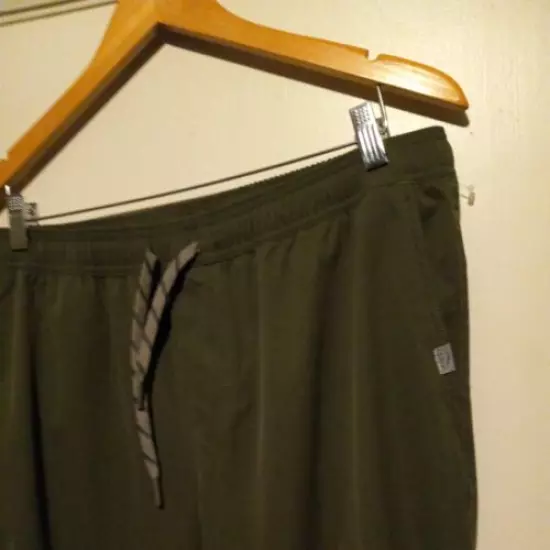 Llbean Canvas Pants/joggers Quick Dry Lightweight Size Large X 30 Green