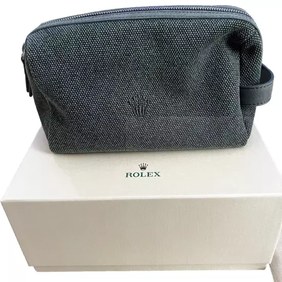 Genuine ROLEX Toiletry Bag w/ Gift Box & Tote Bag | NEW | Made in Italy | RARE