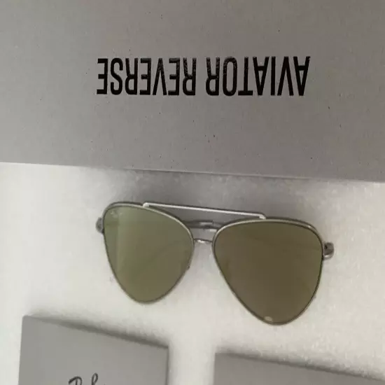 RAY BAN REVERSE SILVER MIRROR Sunglasses/59/11 -140 /Authentic Made In Italy