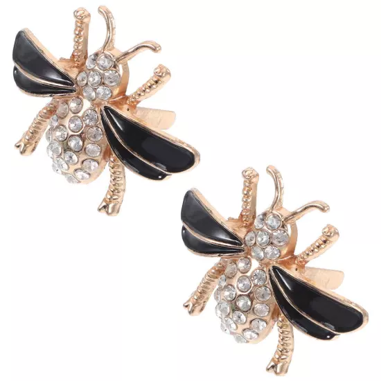 2pcs Women Shoe Charms Bee Shoe Clips Decorative Shoe Clips Cute Shoe Buckles