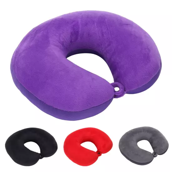 Travel Pillow Memory Foam-Head Neck Support Airplane Pillow For Traveling, Car