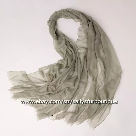 Sallys Pure Mongolian Cashmere 300s Wrap Shawl Ring Scarf Thin Soft 230 * 100 cm