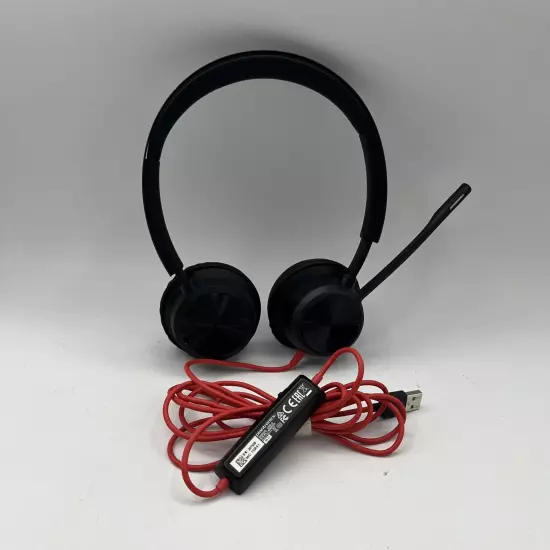 Poly Stereo Headset Blackwire 8225 with USB Connection Headphones BW8225 Tested