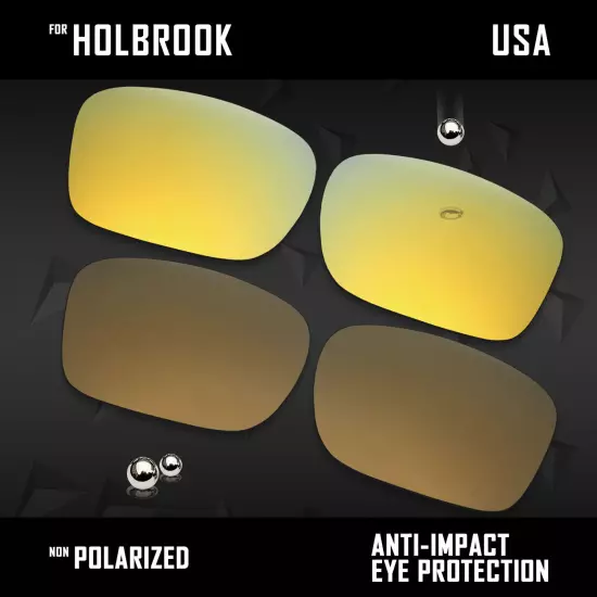 Anti Scratch Polarized Replacement Lenses for-Oakley Holbrook OO9102 Options