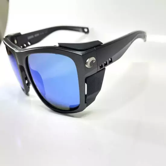 New Costa Del Mar KING TIDE 6 BLACK PEARL Matte Frame Blue Mirror 580 Glass lens