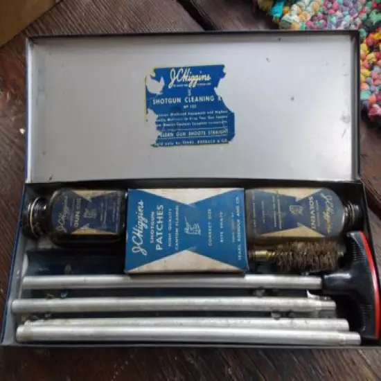 JC Higgins Shotgun Cleaning Kit No 722 sold only by Sears, Roebuck & Co.