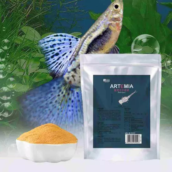 50/60g Aquarium Tropical Fish Food Peeling Eggs Saline S1Z8 A4V8 Shrimp Y0D.2024