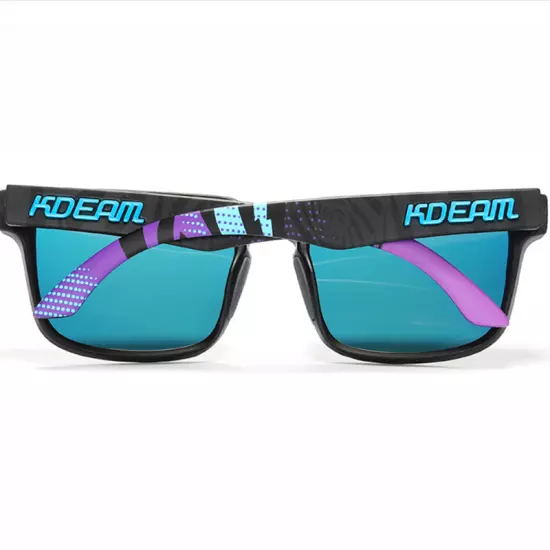 KDEAM Men Polarized Square Sunglasses Classic Sunshade Driving Fishing Glasses 