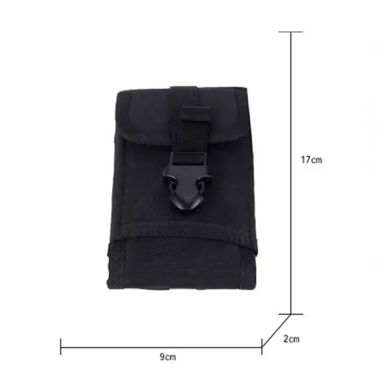 Tactical Molle Waist Pack Utility Cell Phone Bag ID Card Holder Pouch Belt Case