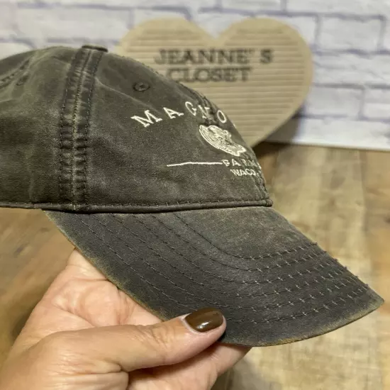 Magnolia Farms Waco Texas Adjustable Brown Washed Distressed Hat Cap Strap Back