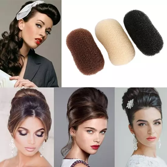 2Pcs Hair Clips Sponge Bump It Up Volume Base Hair Hair Inserts Invisible US NEW