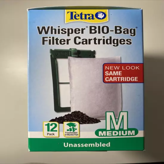 Tetra Whisper Bio-Bag Cartridge Unassembled Medium 12-pack (free Shipping)