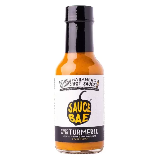 SAUCE BAE Skinny Habanero Hot Sauce - With Pineapple & 5 Fl Oz (Pack of 1) 