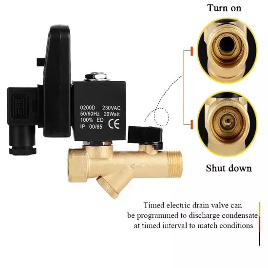 Automatic Electronic Timed Drain Valve Optimize your For Air Compressor System