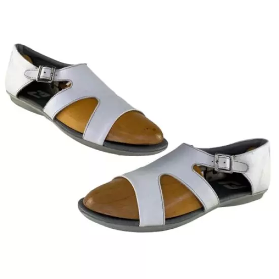 Footjoy FJ Naples Spikeless Sandals White Leather Golf Shoes 92351 Women's 7M