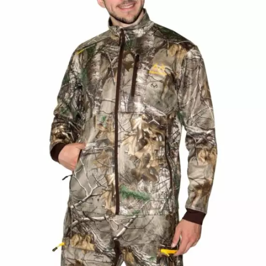 Realtree Xtra, Men's Techshell Jacket w/ Scent Inhib & Water Repel, Size XL