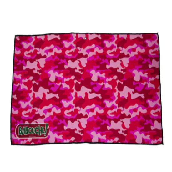 Pink Camouflage Golf Towel - large colour microfibre golf bag towel 96cm x 52cm