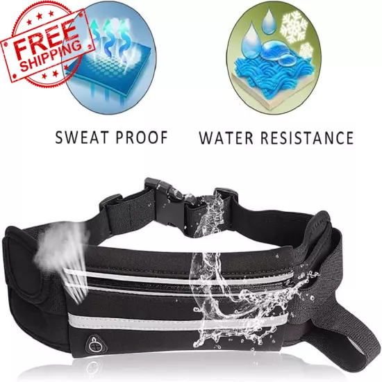 Travel Belt Money Waist Pack - Hidden Waterproof Anti Theft