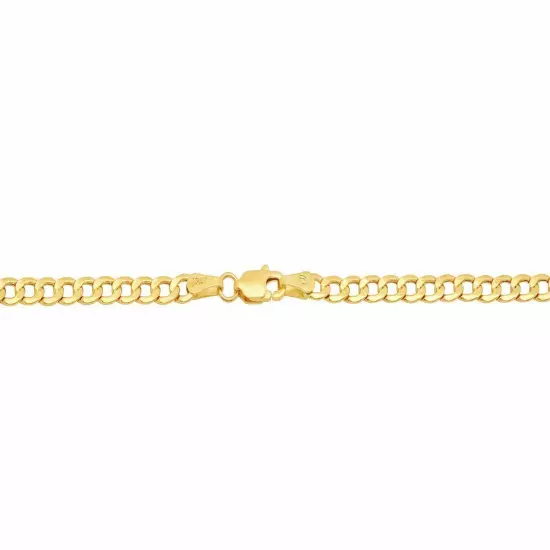 BRAND NEW 10k Yellow Gold 2mm-7.5mm Cuban Curb Link Chain Necklace16"-30" Hollow