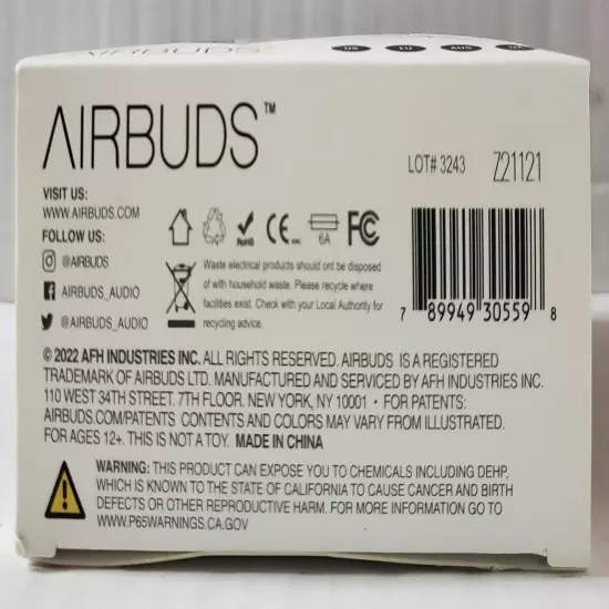 Air C9 International Travel Adaptor By Airbuds. 3 Ports Type C 2 USB