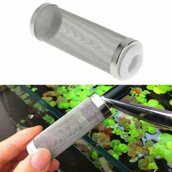 Steel Aquarium Filter Inflow Inlet Basket Mesh Shrimp Protect Guard V7B5