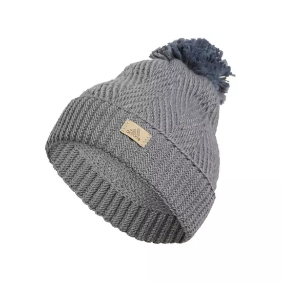 Adidas Twilight 4 Ballie Women's One Size Winter Beanie Gray Casual Hat #IQ5617