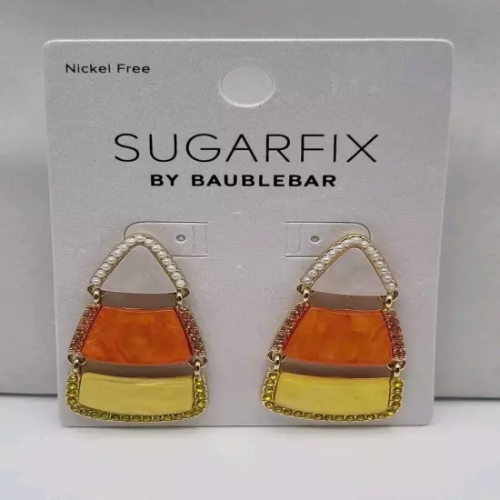 Sugarfix Baublebar Earrings Halloween Jewelry Candy Corn Pierced 