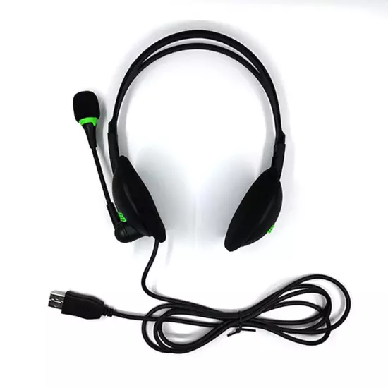 USB Headset with Microphone Computer Headphones for Laptop PC Call Center Work