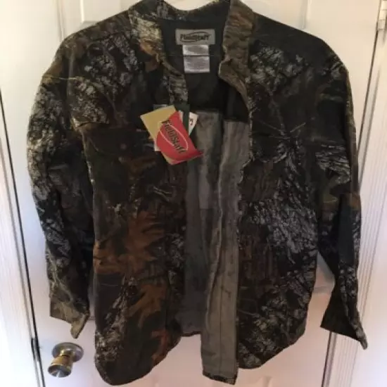 Mossy Oak Camo Adult Twill Hunting Shirt Size Medium New With Tags Button up