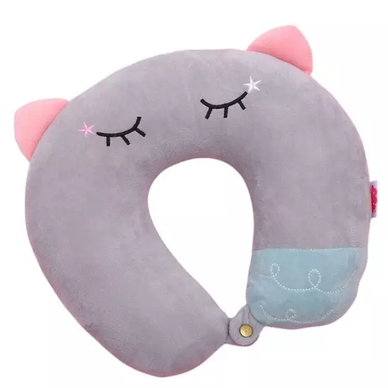 Relaxing Memory Foams Neck Pillow Shape for Office Napping Travel Soft Support