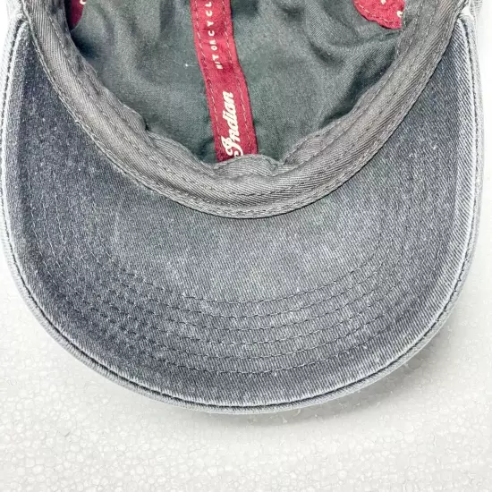 Indian Motorcycle Cap Hat Men's One Size Gray Strapback