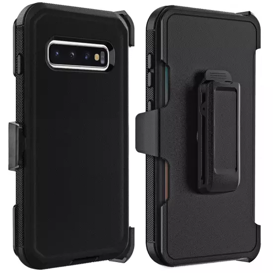 For Samsung Galaxy S10/S10+/S10e Heavy Duty Shockproof Case Cover + Belt Clip