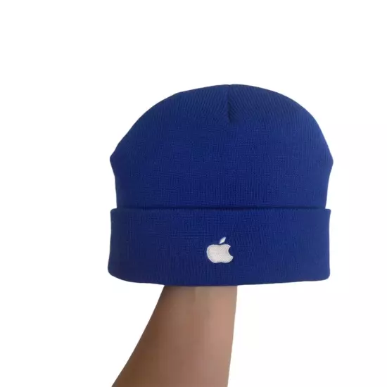 Apple Tech Company Embroidered Beanie Blue OS