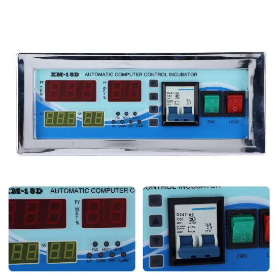 Egg Incubator Controller Automatic Hatcher Temperature And Humidity Thermost LLI