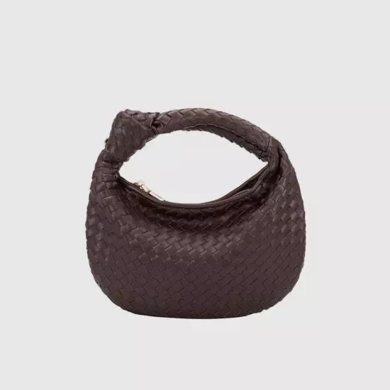 Melie Bianco Brigitte Satchel Mini Edition (Drew) Vegan Woven Knot Bag ANTHRO!