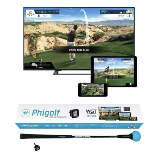 Phigolf Mobile and Home Smart Golf Game Simulator WGT Edition + Express Shipping