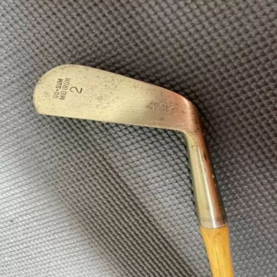 Vintage Wooden Shaft Golf Club Mashie J. MacGregor Dayton OH Popular 2 Mid iron