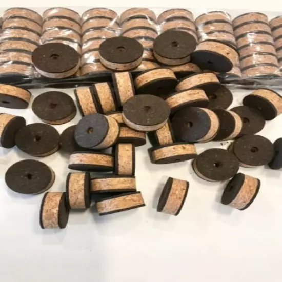 Cork Rings 100 Recoil Burl , 1 1/4" x 1/2" x 1/4" Hole