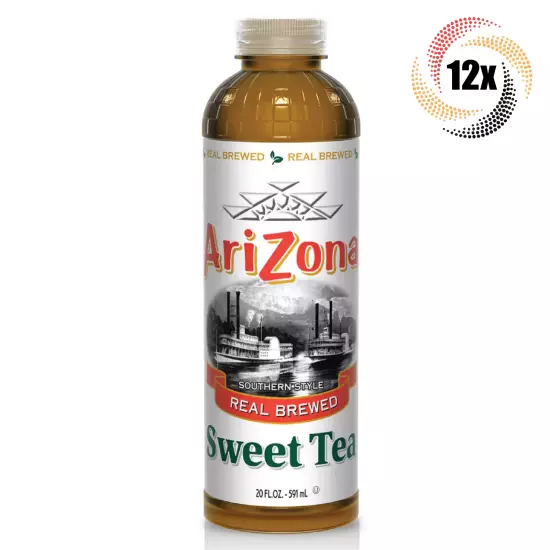 12x Bottles Arizona Real Brewed Sweet Tea Flavor | 20oz | Southern Style