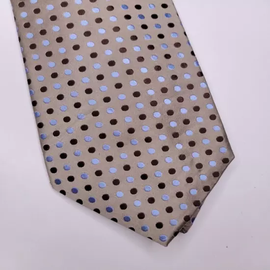 Croft & Barrow Mens Formal Necktie 58"Lx3.75"W Brown Neck Tie