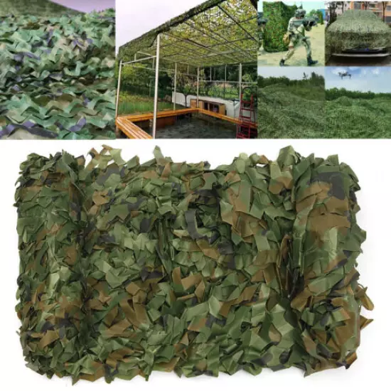 Hide Hunting Camping Woodlands Blinds Military Camouflage Camo Net Netting Mesh