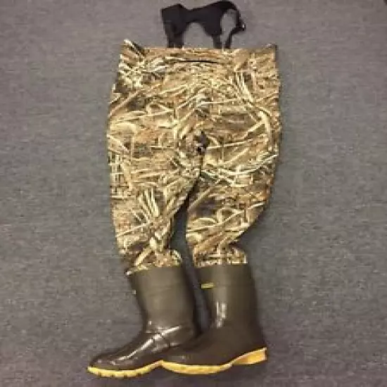 NEW Kobuk Men's Max-5 Camo Breathable Hunting Wader Lug Boots Size 12 Stout