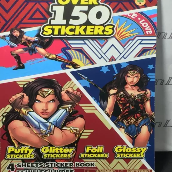 "Justice League" Birthday Party Supplies, Napkins, Sticker Books Cake Toppers 