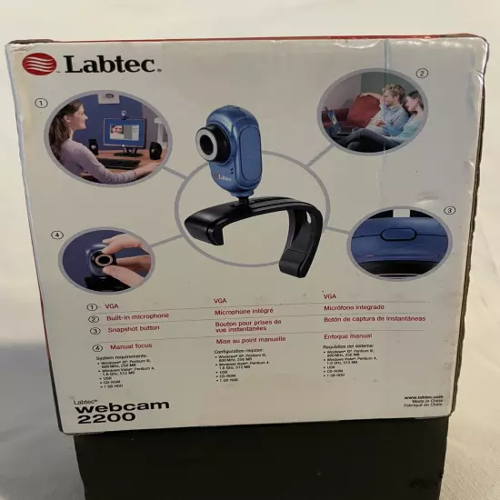 Labtec Webcam 2200 VGA 640x480. 2007 New