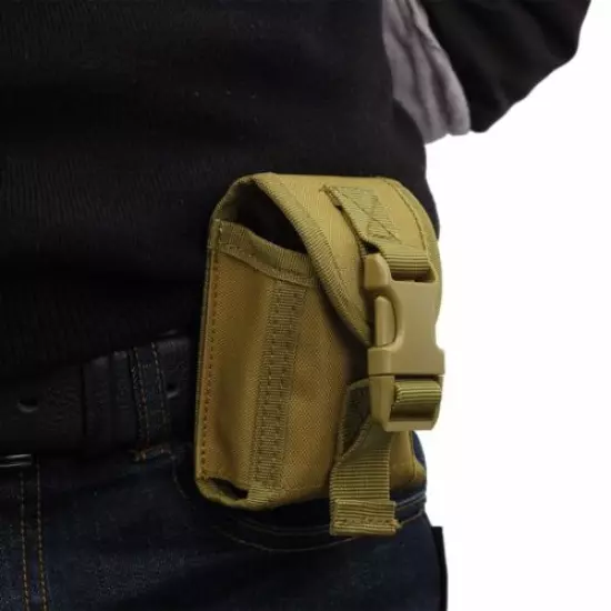 Tactical Molle Pouch Military Waist Pack Mobile Phone Case + Nylon Combat Belt