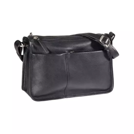 Derek Alexander Twin Top Zip Shoulder Bag